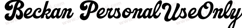 Beckan PersonalUseOnly字体转换